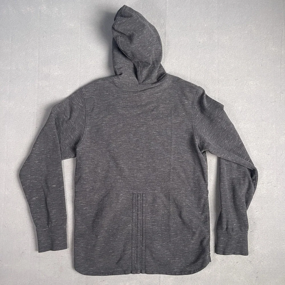 Adidas Hooded Pullover‎ Sweatshirt Men Gray Medium Long Sleeve